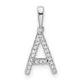 Diamond Initials 14k Gold Pendants by Fine Color Jewels