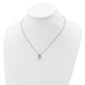 Lab Created Opal Split Bail 18 Inch Necklace Sterling Silver by Fine Color Jewels