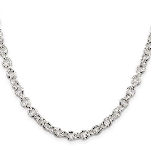 Sterling Silver Cable Chain by Fine Color Jewels