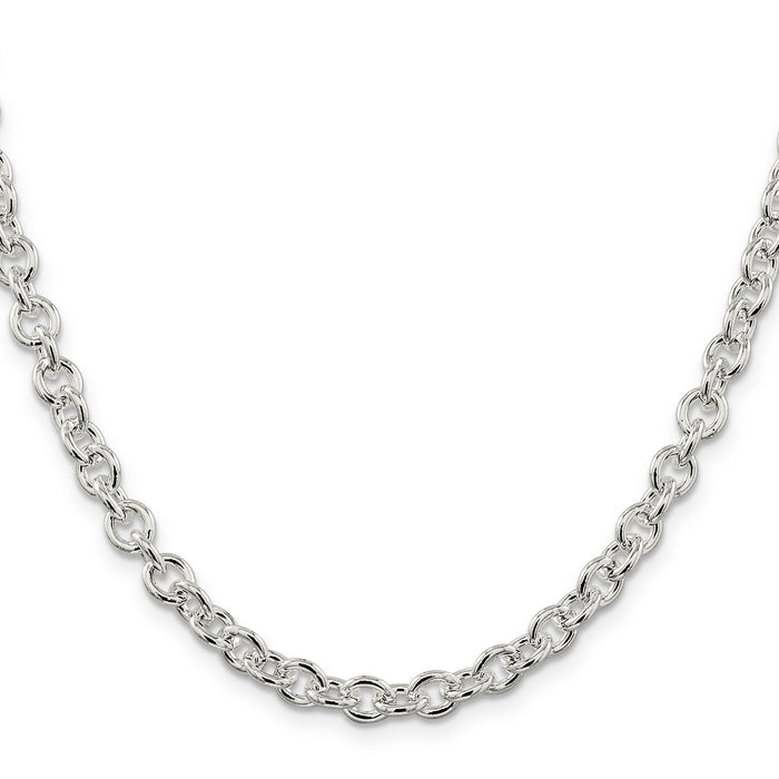 Sterling Silver Cable Chain by Fine Color Jewels
