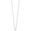 Sterling Silver Created Opal Oval Necklace Earring Set by Fine Color Jewels