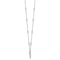 Silver Italian Horn 18 Inch Necklace by Fine Color Jewels