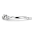 14k White Gold Lab Grown Diamond Petite Solitaire Engagement Ring 1/8 carat by Fine Color Jewels