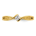 14k Lab Grown Diamond Solitaire Engagement Ring 1/6 carat by Fine Color Jewels