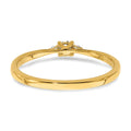 14k Gold Lab Grown Diamond Petite Three Stone Engagement Ring 1/8 carat by Fine Color Jewels