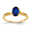 1.05 Ct Oval Blue Sapphire Prong 14K Yellow Gold Crisscross Solitaire Ring