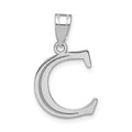 14K Gold Etched Initial Pendants by Fine Color Jewels