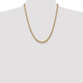22 inch Miami Cuban Chain Necklace 10k by Fine Color Jewels