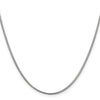 14K White Gold Franco 1.1 mm Chain 18-inch
