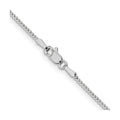 14K White Gold Franco 1.1 mm Chain 18-inch by Fine Color Jewels