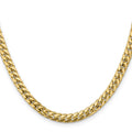 14k Gold Miami Cuban 24 inch Chain Necklace by Fine Color Jewels
