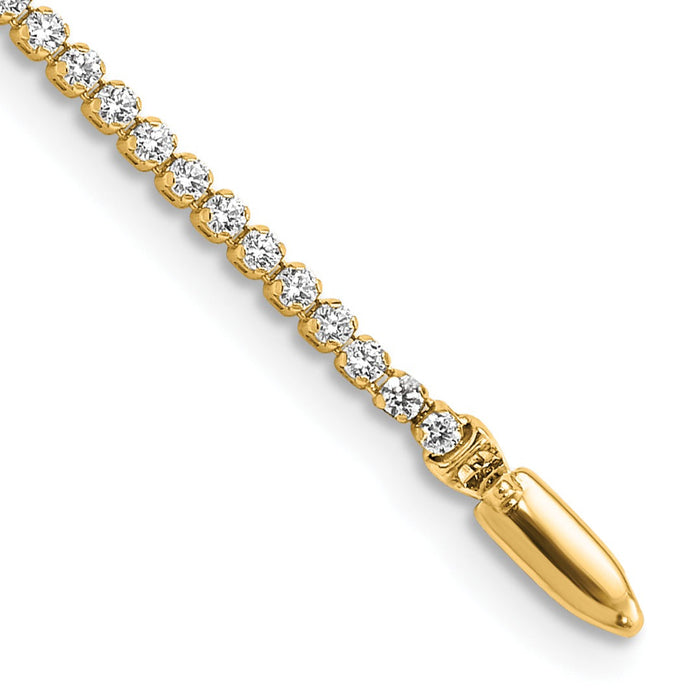 Lab Grown Diamond Tennis Bracelets 14k Gold by Fine Color Jewels