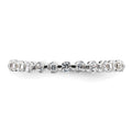 14k Gold Lab Grown Diamond Eternity Band Ring by Fine Color Jewels