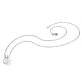 Lab Created Opal Split Bail 18 Inch Necklace Sterling Silver by Fine Color Jewels