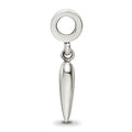 Italian Horn Dangle Pendant Sterling Silver by Fine Color Jewels
