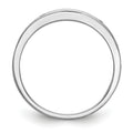 0.51 Ct Round Blue Sapphire Channel Set White Gold Eternity Band Ring by Fine Color Jewels