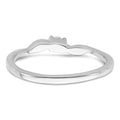 14k White Gold Lab Diamond Solitaire Engagement Ring 1/15 carat by Fine Color Jewels