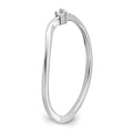 14k White Gold Lab Grown Diamond Petite Solitaire Engagement Ring 1/8 carat by Fine Color Jewels