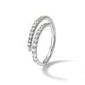 14k Gold Lab Grown Diamond Fashion Pave Bands by Fine Color Jewels