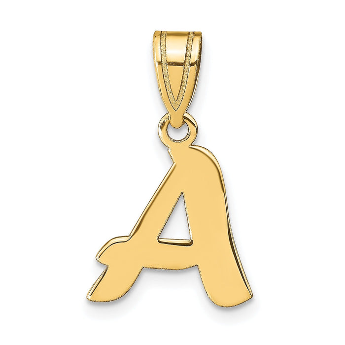 Gold Initial Pendant by Fine Color Jewels