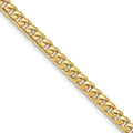 22 inch Miami Cuban Chain Necklace 10k by Fine Color Jewels