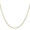 14K 1 mm Diamond Cut Open Franco Chain