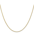 14K 1 mm Diamond Cut Open Franco Chain by Fine Color Jewels