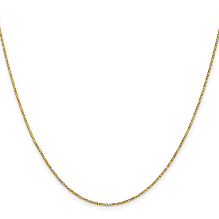 14K 1 mm Diamond Cut Open Franco Chain by Fine Color Jewels