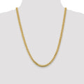 14k Gold Miami Cuban 24 inch Chain Necklace by Fine Color Jewels