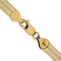 14k Yellow Gold Silky Herringbone Chain 22-inch by Fine Color Jewels