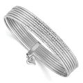 Gold Seven Strand Slip-on Bangles Bracelet by Fine Color Jewels