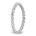 14k Gold Lab Grown Diamond Eternity Band Ring by Fine Color Jewels