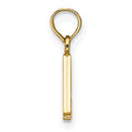 14k Gold Block Initial Letter Pendants by Fine Color Jewels