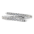 14k Gold Lab Grown Diamond Fashion Pave Bands by Fine Color Jewels