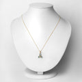 0.55 Ct Genuine Oval Alexandrite and Diamond 18K Yellow Gold Floral Pendant by Fine Color Jewels