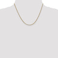 14K Yellow Gold 1.1 mm Franco Chain by Fine Color Jewels