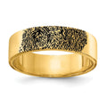Gold Fingerprint Band by Fine Color Jewels