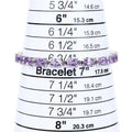 14.40 Ct Oval Purple Amethyst Prong Sterling Silver Tennis Bracelet by Fine Color Jewels
