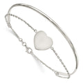 Sterling Silver Heart Bracelet by Fine Color Jewels