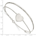 Sterling Silver Heart Bracelet by Fine Color Jewels