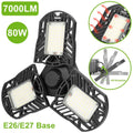 iMounTEK E26 /E27 80W 7000LM 6500K LED Garage Ceiling Light by DailySale