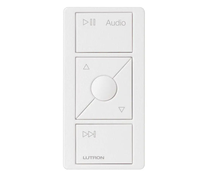 IN STOCK! Lutron PJ2-3BRL-GWH-A02 Pico Audio Remote - (White | Gloss) by Silarius
