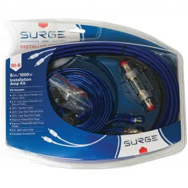 IN STOCK! Surge SI-8 Installer Series Amp Installation Kit (8 Gauge, 1,000 Watts) by Silarius