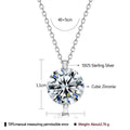 INALIS 925 Sterling Silver Pendant Dazzling 5A Clear Cubic Zirconia Romantic Necklaces by DailySale