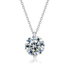 INALIS 925 Sterling Silver Pendant Dazzling 5A Clear Cubic Zirconia Romantic Necklaces