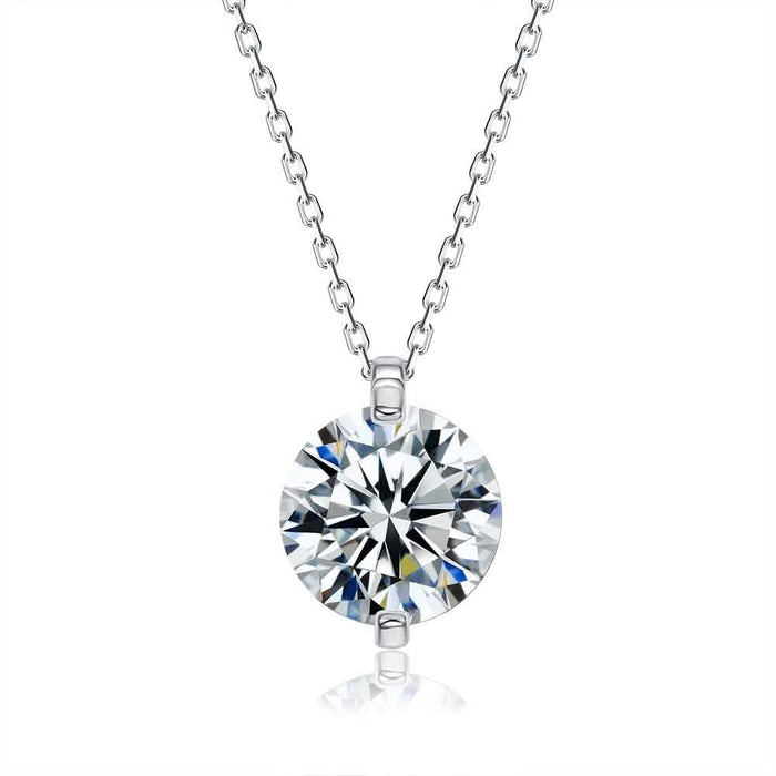 INALIS 925 Sterling Silver Pendant Dazzling 5A Clear Cubic Zirconia Romantic Necklaces by DailySale