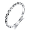 INALIS 925 Sterling Silver Ring for Women and Men Engraved Pattern Anniversary Rings