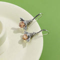 INALIS Bee Shaped 925 Sterling Silver Cubic Zirconia And Austria Crystal Earring by DailySale