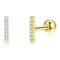 INALIS Cubic Zirconia Square Shape 925 Sterling Silver Earrings by DailySale
