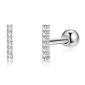 INALIS Cubic Zirconia Square Shape 925 Sterling Silver Earrings by DailySale